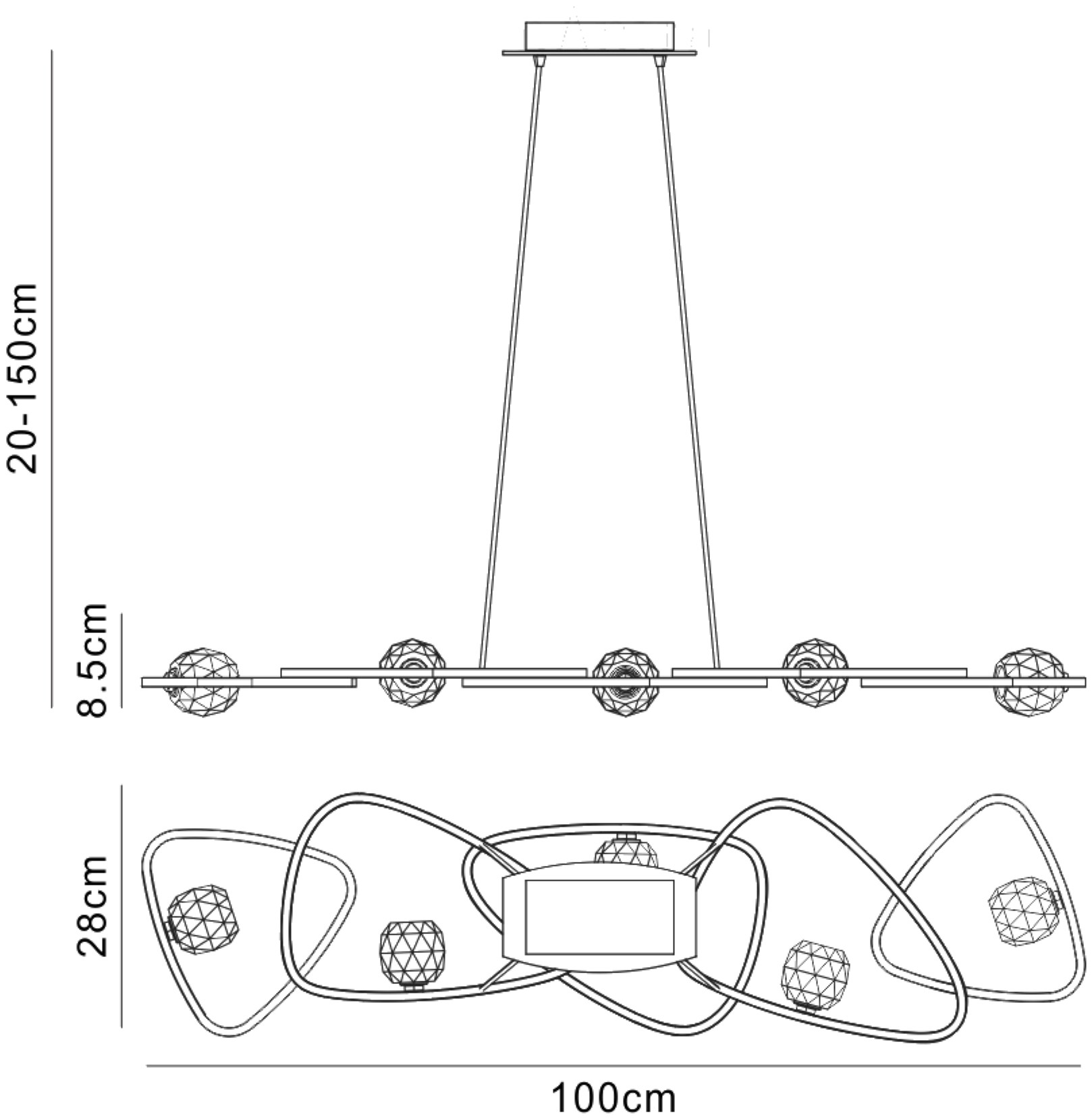 Lux Ceiling Lights Mantra Linear Fittings